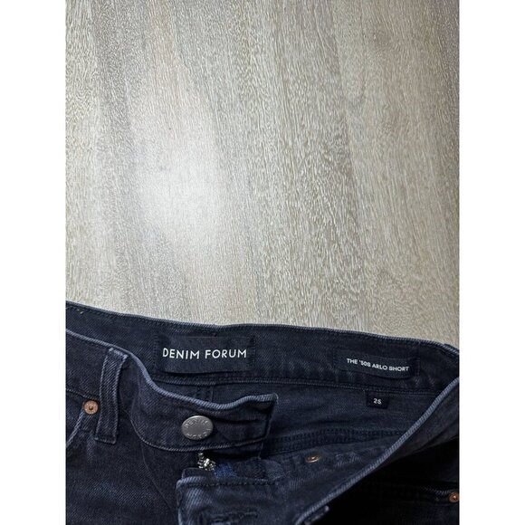 Aritzia Denim Forum The Arlo '50s Short in Black Raw Hem Size 25 - Picture 6 of 6